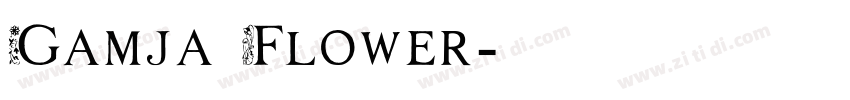 Gamja Flower字体转换